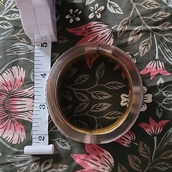 Alexis Bittar Lucite Crystal Hinge Bangle Bracelet - Picture 4 of 10